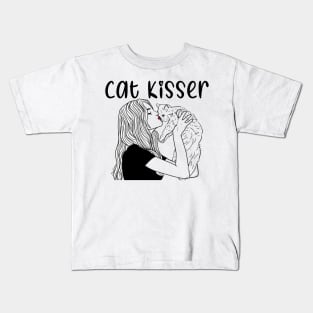 Cat Kisser - Cat Lover Kids T-Shirt